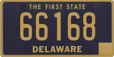 DE license plate 66168