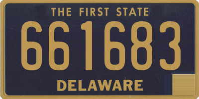 DE license plate 661683