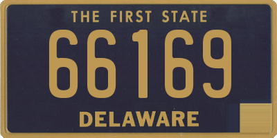 DE license plate 66169