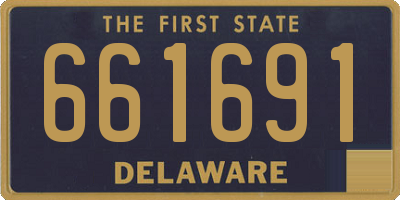 DE license plate 661691