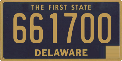DE license plate 661700