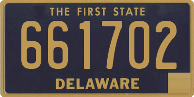 DE license plate 661702