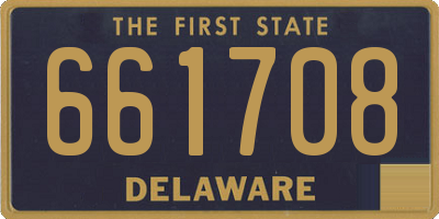 DE license plate 661708