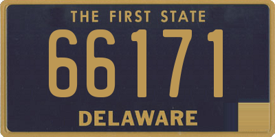 DE license plate 66171