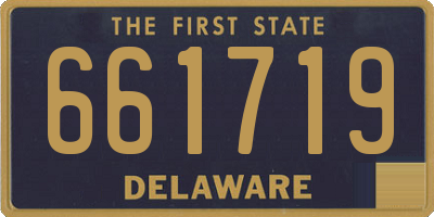 DE license plate 661719