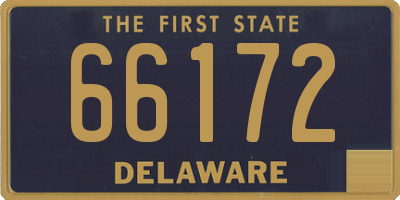 DE license plate 66172