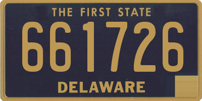 DE license plate 661726