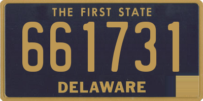 DE license plate 661731