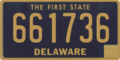 DE license plate 661736