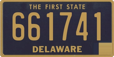DE license plate 661741