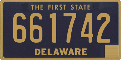 DE license plate 661742