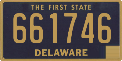 DE license plate 661746