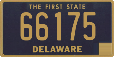 DE license plate 66175
