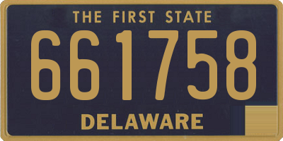 DE license plate 661758