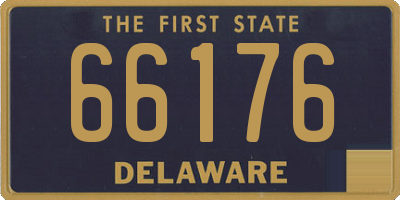 DE license plate 66176