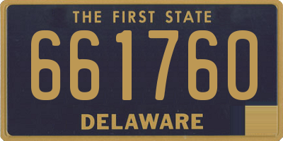 DE license plate 661760