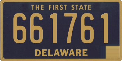 DE license plate 661761