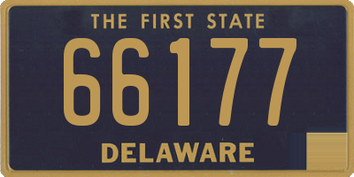 DE license plate 66177
