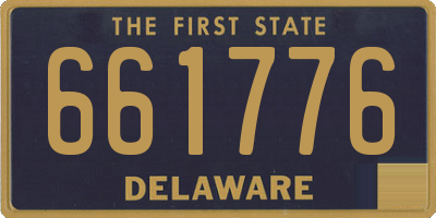 DE license plate 661776