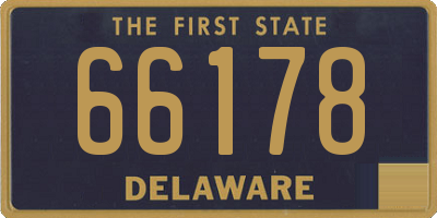 DE license plate 66178