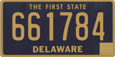 DE license plate 661784