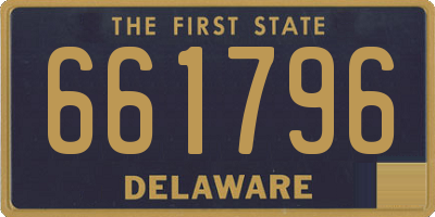 DE license plate 661796