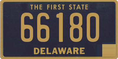 DE license plate 66180