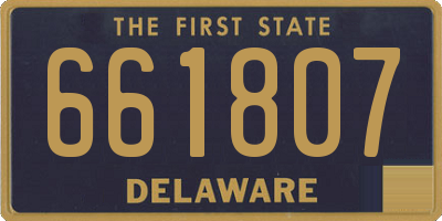DE license plate 661807