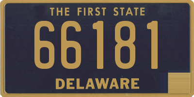 DE license plate 66181