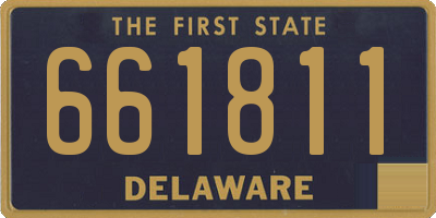 DE license plate 661811
