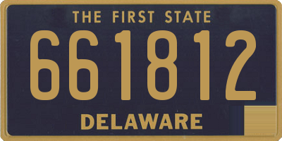 DE license plate 661812