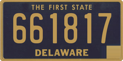 DE license plate 661817