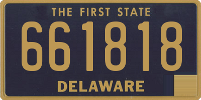 DE license plate 661818