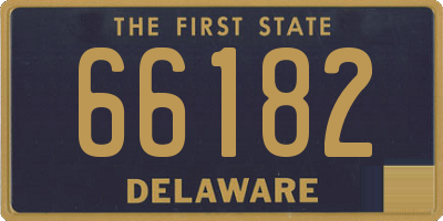 DE license plate 66182