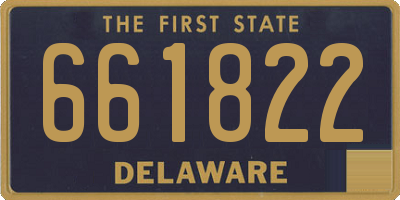 DE license plate 661822