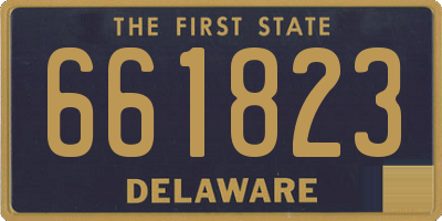 DE license plate 661823