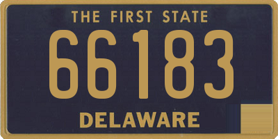 DE license plate 66183