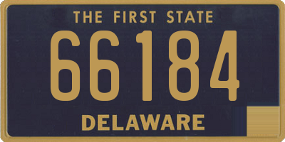 DE license plate 66184