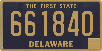DE license plate 661840
