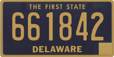DE license plate 661842