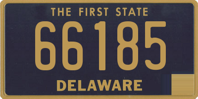 DE license plate 66185