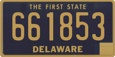 DE license plate 661853