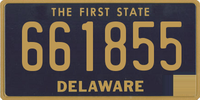 DE license plate 661855