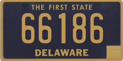 DE license plate 66186