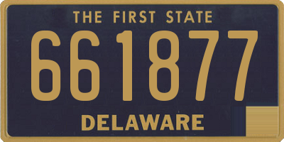 DE license plate 661877