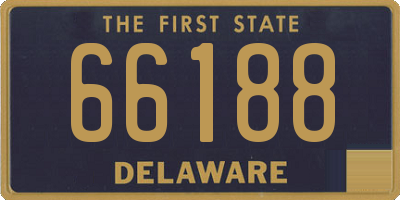 DE license plate 66188