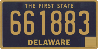 DE license plate 661883