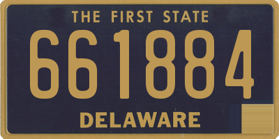 DE license plate 661884