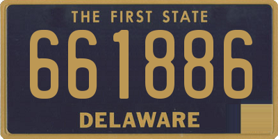 DE license plate 661886