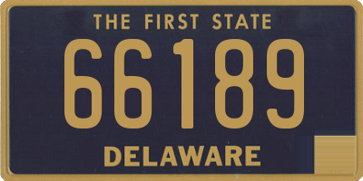 DE license plate 66189